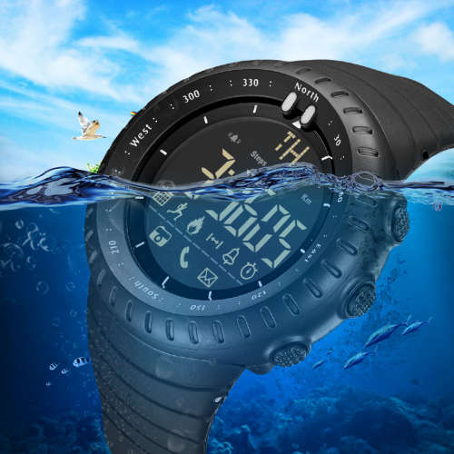 GIMTO Smart Watch Men LED Eletronicos Digital Outdoor Sport Watch With Pedometer Stopwatch Alarm Clo