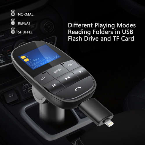 Nulaxy FM Transmitter Bluetooth FM Modulator Handsfree Car MP3 Player Support USB Flash Drive SD Car