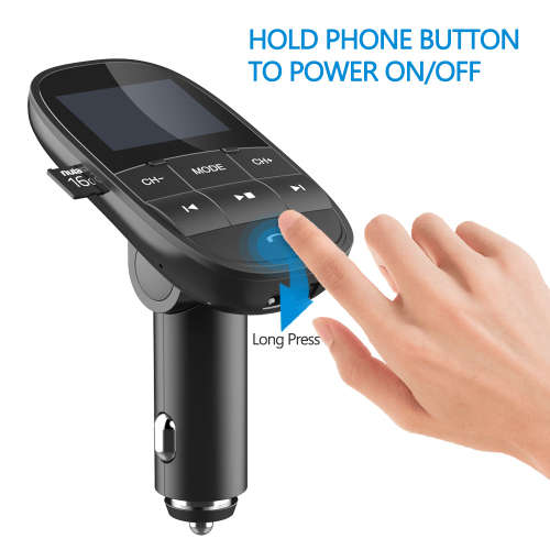 Nulaxy FM Transmitter Bluetooth FM Modulator Handsfree Car MP3 Player Support USB Flash Drive SD Car