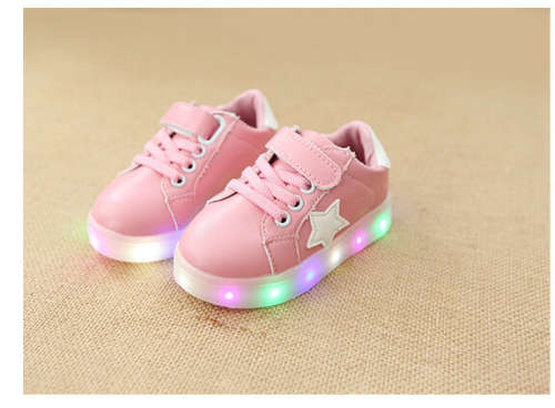 Children Shoes With Light Baby Boys Girls LED Light Up Shoes Kids Luminous Sport Shoes Glowing Sneak