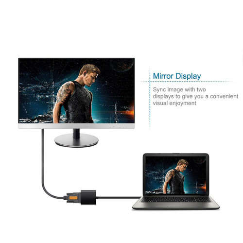 USB 3.0 to VGA Multi-display Adapter Converter USB 3.0 to VGA Video Graphic Card 12cm Cable-Black