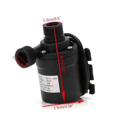 800LH 5m DC 12V 24V Solar Brushless Motor Water Circulation Water Pump Submersibles Water Pumps