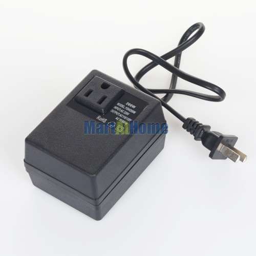200W AC 220V to 110V Step Down Voltage Transformer Convert Travel Power EUUS Plug Adapter