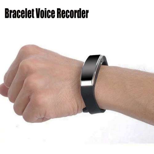 Hidden Voice Recorder Digital Professional 8GB MP3 Wristband Audio Sound Recorder Mini Rechargeable