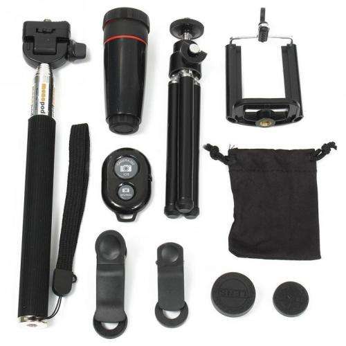 All in 1 Accessories Phone Camera Lens Top Travel Kit For Smart Phone iPhone Samsung HTC HUAWEI
