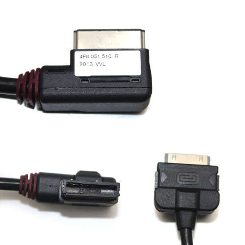Adapter Cable for iPhone 4S 4 iPod Connector for Audi AMI Media Interface 4F0051510R A3 A4 A5 A6 A7