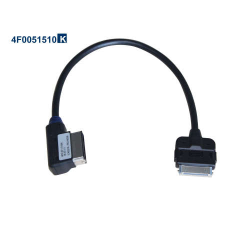 Adapter Cable for iPhone 4S 4 iPod Connector for Audi AMI Media Interface 4F0051510R A3 A4 A5 A6 A7
