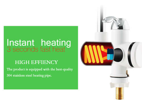 Electric Kitchen Water Heater Tap Instant Hot Water Faucet Heater Cold Heating Faucet Tankless Insta