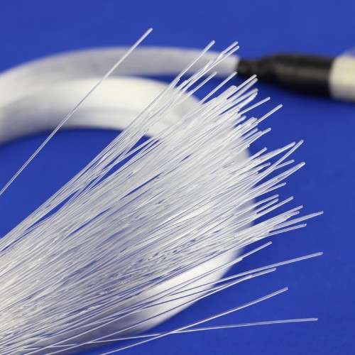 0.75mm 300Mroll PMMA plastic end glow fiber optic cable for all kind led light engine driver