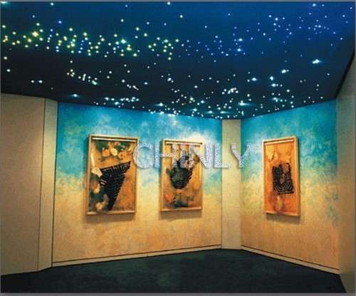 0.75mm 300Mroll PMMA plastic end glow fiber optic cable for all kind led light engine driver