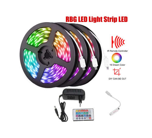 RGB LED Strip Light with Remote (5M)