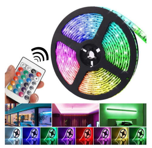 RGB LED Strip Light with Remote (5M)