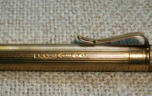 Rare Vintage Mordan Everpoint 9ct gold propelling pencil