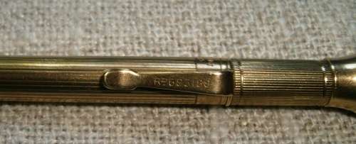 Rare Vintage Mordan Everpoint 9ct gold propelling pencil