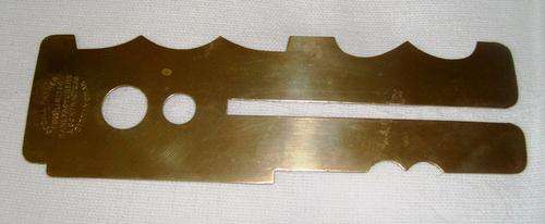 Vintage brass template for cleaning buttons and insignia