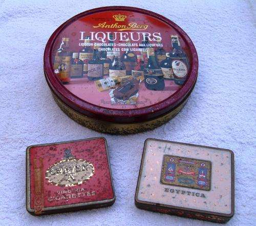 Vintage tins. Collection of three.