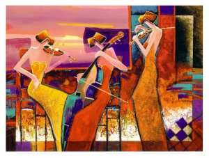 Lithograph - Korean Artist Charles Lee - signed