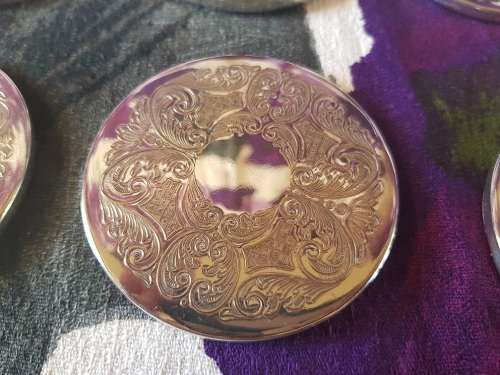 6 Silver Plated Coasters Made in England