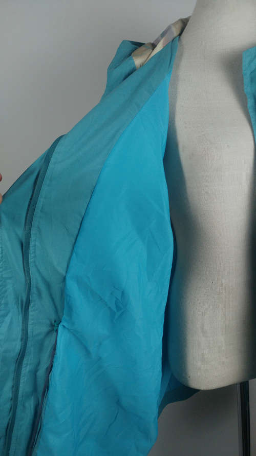 Vintage blue jacket with drawstring waist Size L