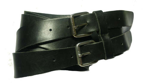 Vintage leather waist belt