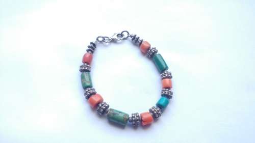 Silver and Stone bracelet