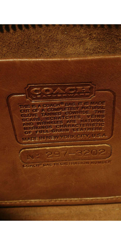 COACH authentic 1980s leather bag
