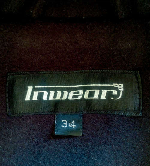 Black Melton D/B style jacket by Inwear - Size 34