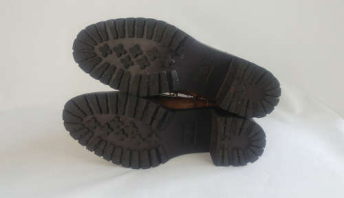 Kelso -  Brown Combat Style Boots - Size 6