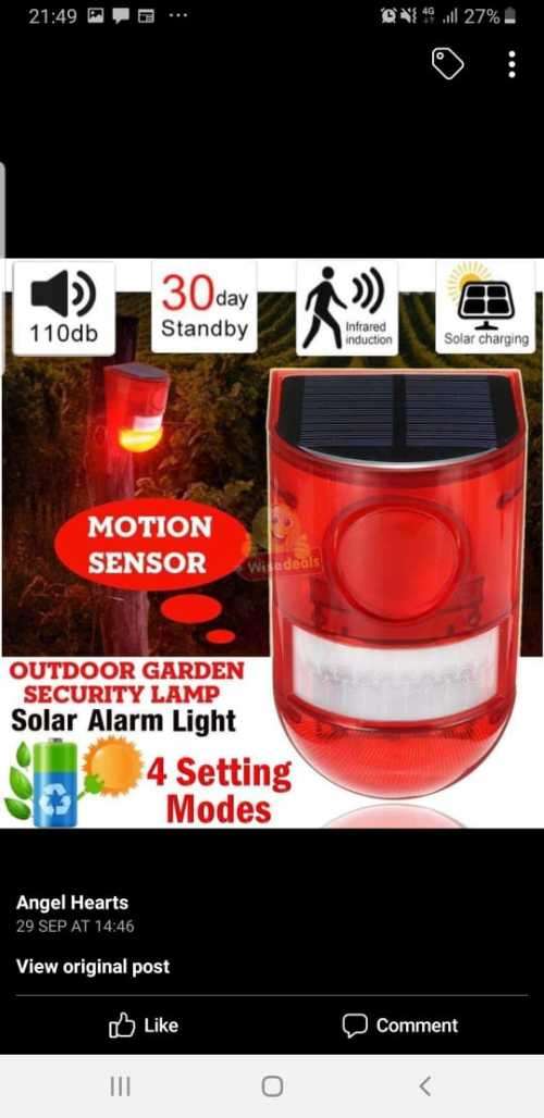 Solar alarm