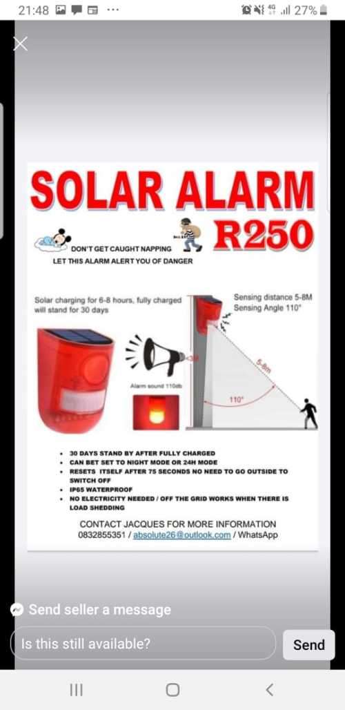 SOLAR ALARM