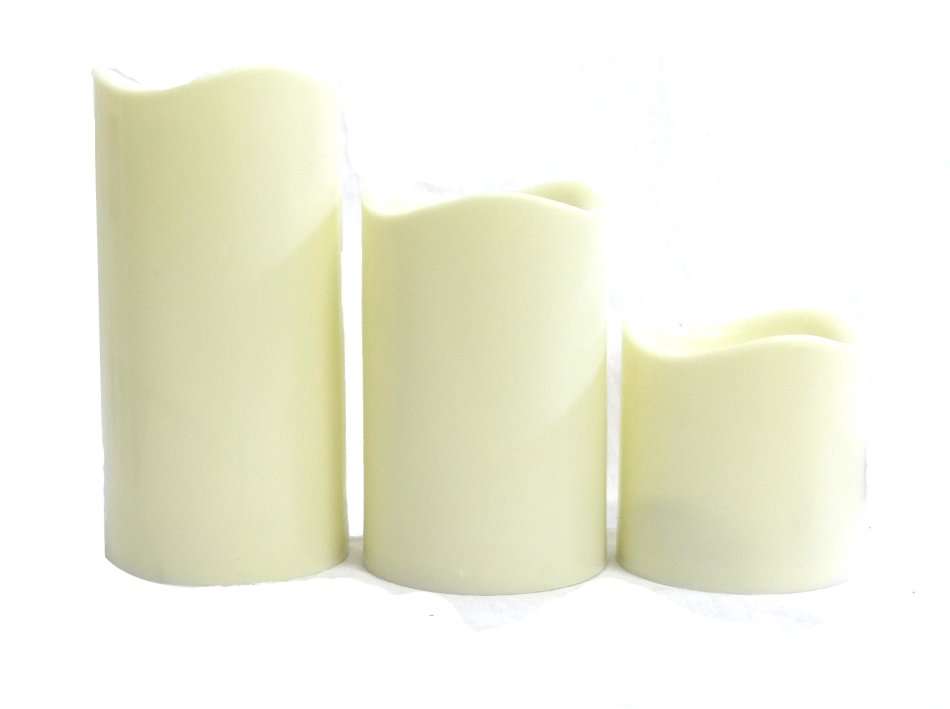 Set of 3 LED Candles with remote: On Special!