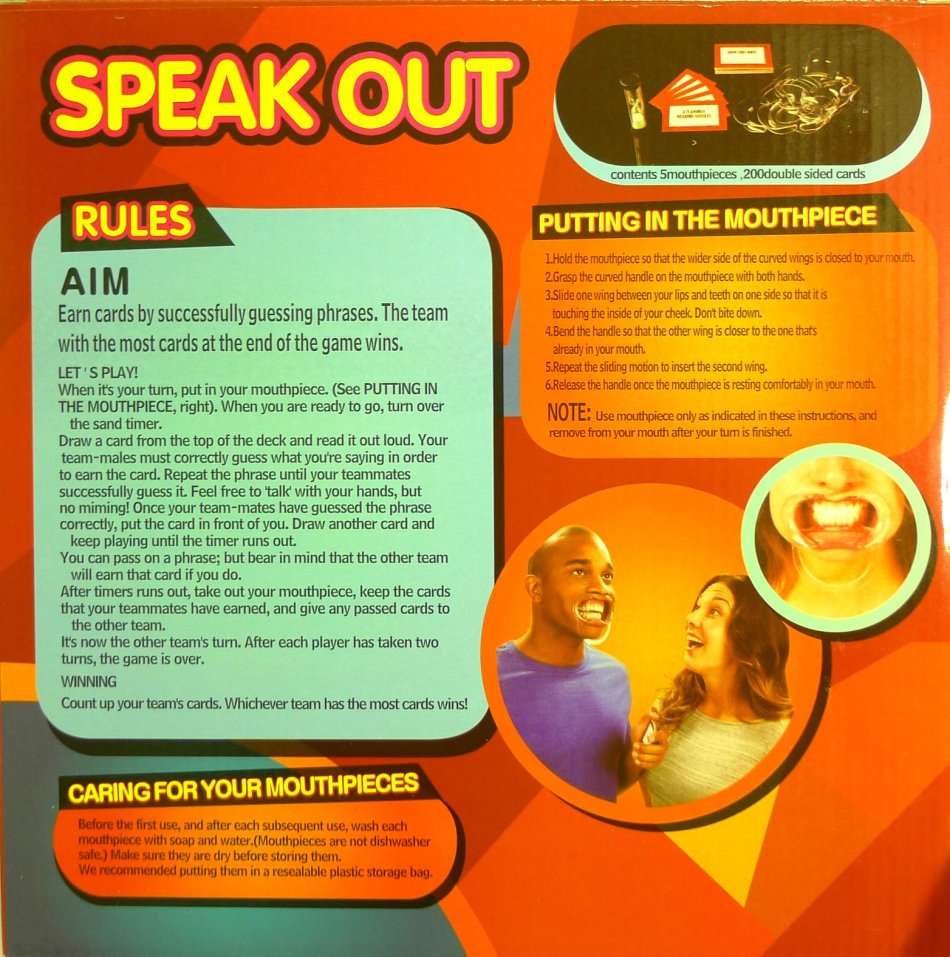 Speak Out! The International Top Selling Boardgame