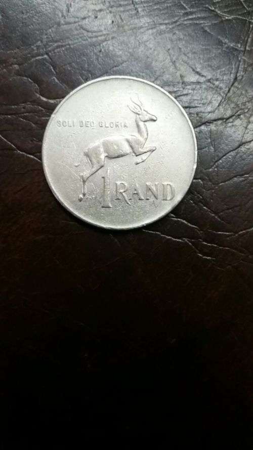 REPUBLIC OF SOUTH AFRICA 1977 NICKEL R 1