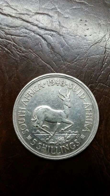 UNION OF SOUTH AFRICA 1948 - 5 SHILLING