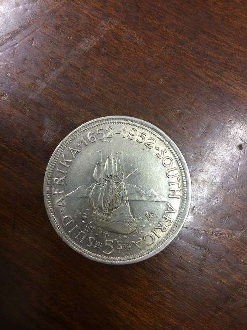 UNION OF SOUTH AFRICA 1952 - 5 SHILLING