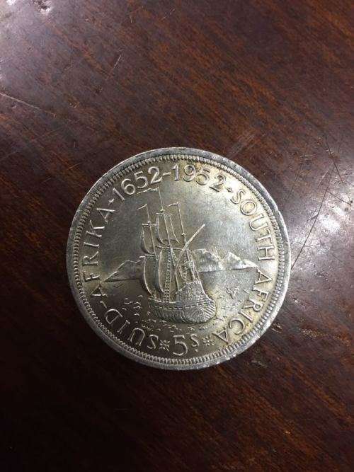 UNION OF SOUTH AFRICA 1952 - 5 SHILLING