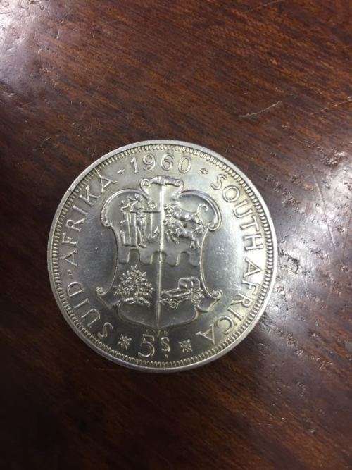 UNION OF SOUTH AFRICA 1960 - 5 SHILLING
