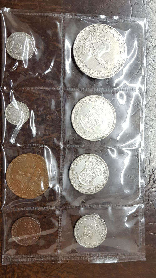 COLLECTION OF 8, 1956 UNION OF SOUTH AFRICA COIN