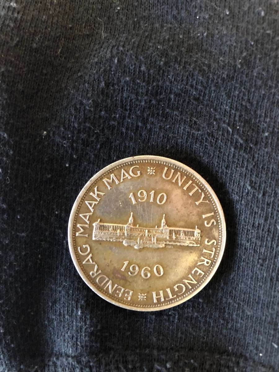 UNION OF SOUTH AFRICA 1960 FIVE SHILLING