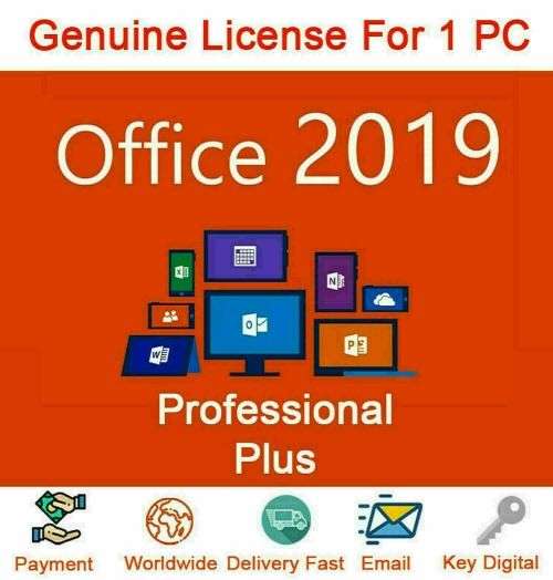 Microsoft Office 2019 Professional Plus | Digital Key | 24 Hour Delivery Guaranteed