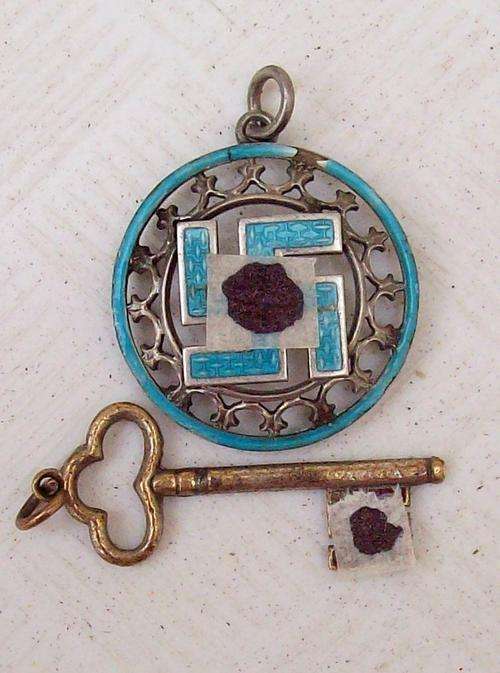 Nazi badge and key
