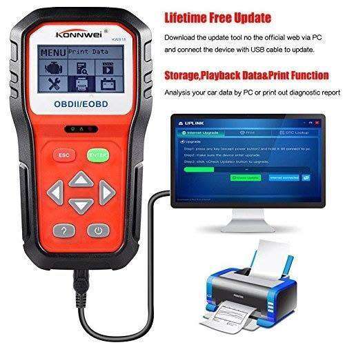 KW818 UNIVERSAL SCANNER OBD2 CODE READER
