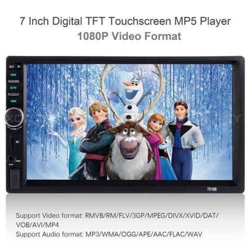 7 inch Touch Screen Car Bluetooth Audio MP5 Player Support Rearview Camera GPS Navigation FM Functio