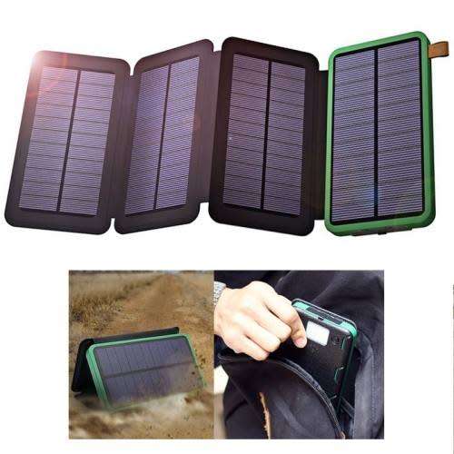 Solar Power Bank With 4 Solar Panel