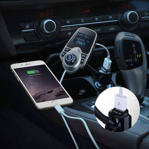 FM T10 Bluetooth Wireless Transmitter Car Kit MP3 Player 3.5mm In-car FM Transmitter For All Smartp