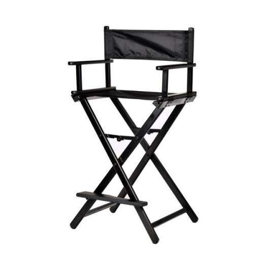 Professional All Aluminum Makeup Chair Folding Cosmetic Chair Tall Director Seat