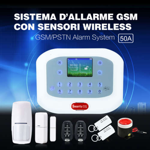 DY-GSM50A GSM / PSTN ANDROID IOS APP HOME BURGLAR SECURITY ALARM SYSTEM KIT (EU PLUG)
