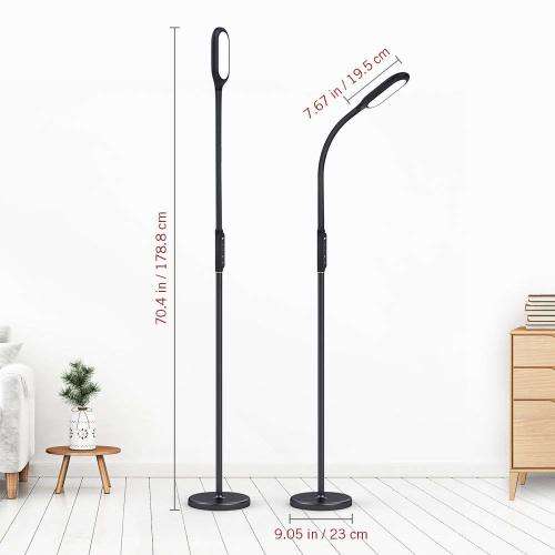 DIMMABLE LED FLOOR LAMP FOR LIVING ROOM, 1800 LUMENS