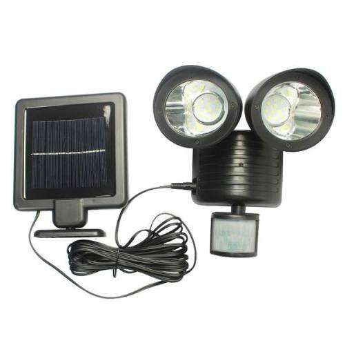 22LED Solar Powered PIR Motion Sensor Security Yard Light Outdoor Lighting Garden Lamp