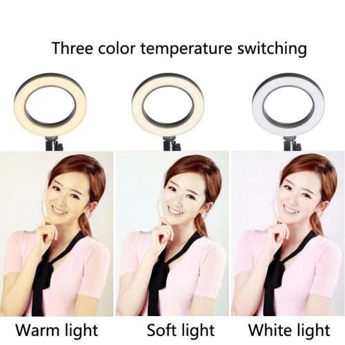 Adjustable LED ring light 6"Selfie Ring Lamp Photographic Lighting With Tripod